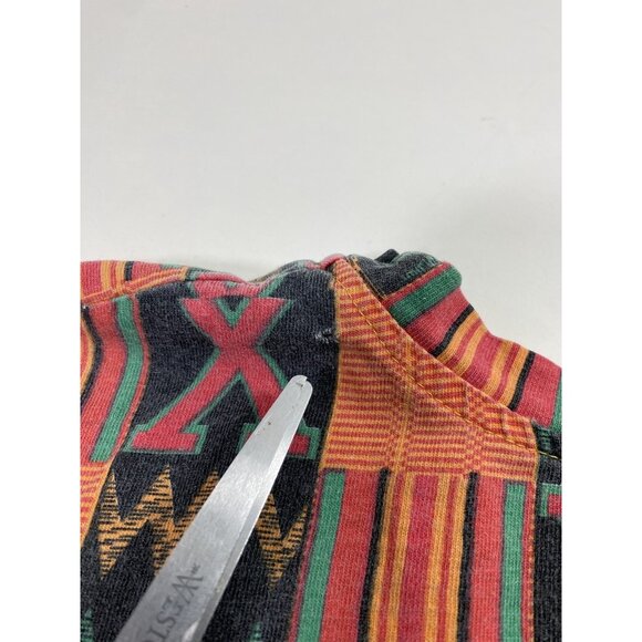 Vintage 90’s Malcolm X Rap T-Shirt 2 Sided Size XL Boxy Kacy Kente Cloth Rare - Picture 6 of 8